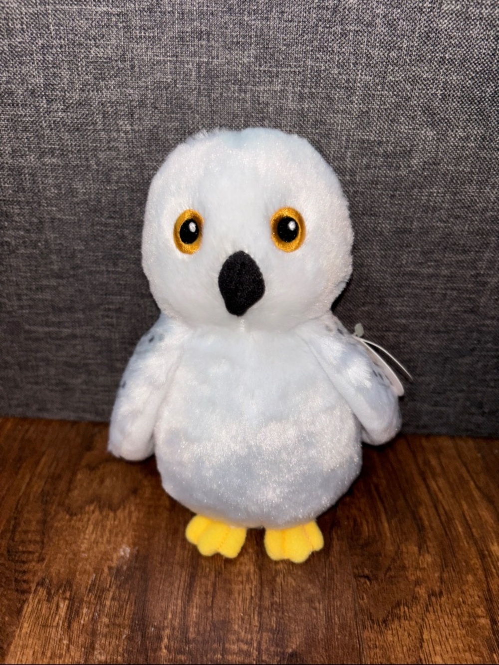 Plush White Snowy Owl Stuffed Animal - Soft Bird Toy